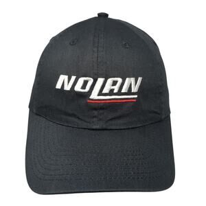 Nolan Real Rider Strapback Baseball Cap Black One Size Adjustable ATT Headwear